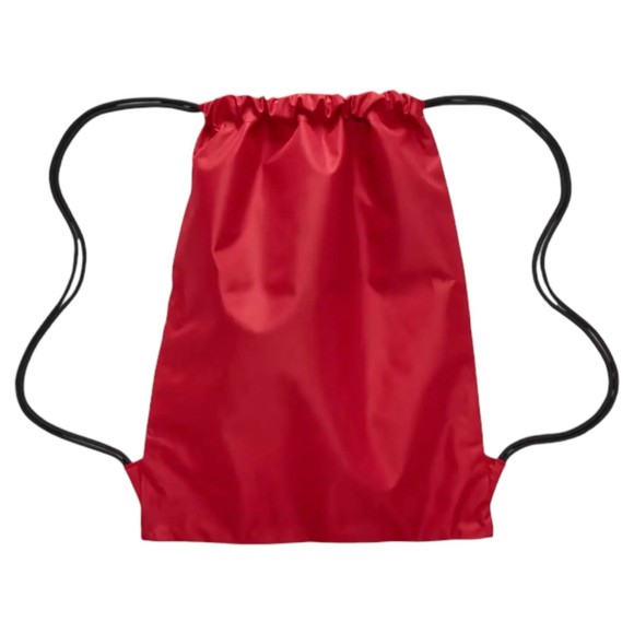 Nike Air Jordan 23 Jersey Gym Sack Backpack Bred Red / Black Bulls 9A0757-R78 - Picture 2 of 3